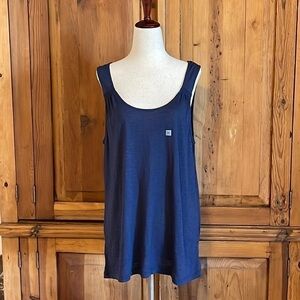 NWT Ann Taylor Loft Viscose Blend Blue tank top blouse Sz. XL